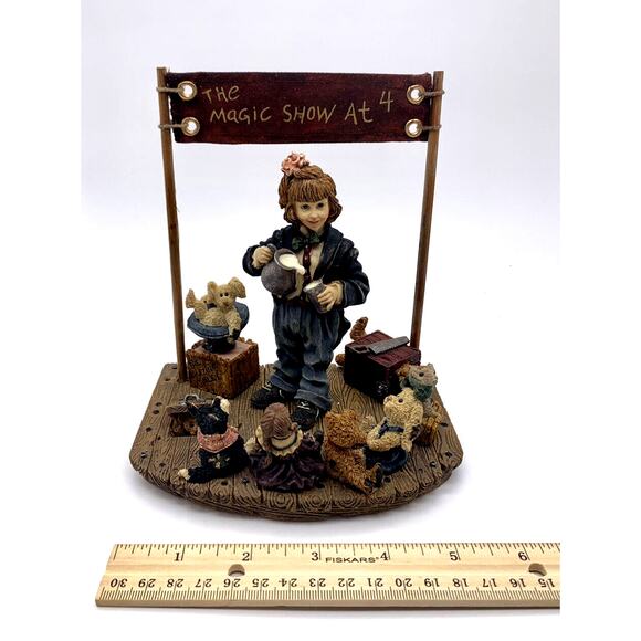 Boyds Bears "The Amazing Bailey Magic Show At 4" Magician Yesterdays Child Ltd - Picture 9 of 10